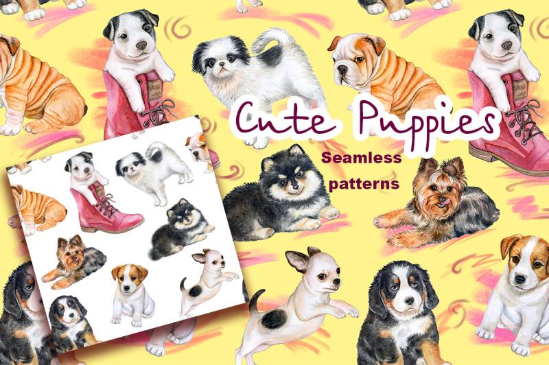 funny-puppies-seamless-pattern