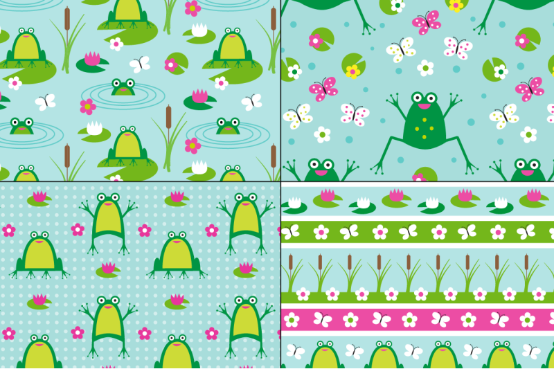 seamless-frog-patterns