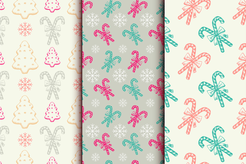 xmas-patterns-collection-and-elements