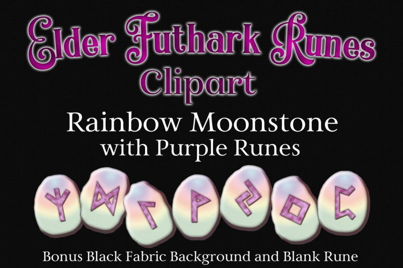 rainbow-moonstone-elder-futhark-runes-clipart