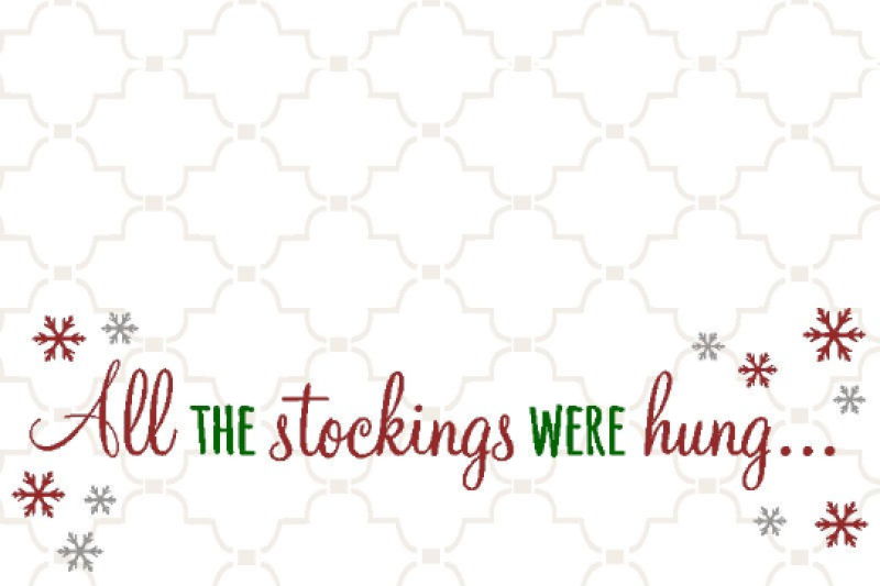 The Stockings Were Hung By Buzzcutz Designs Thehungryjpeg Com