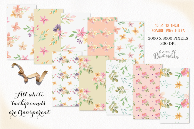 enliven-floral-seamless-papers-digital-prints-floral-watercolor-peach