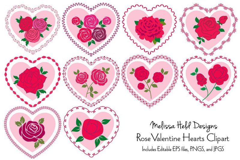 rose-valentine-hearts-clipart