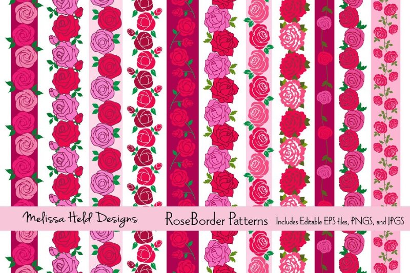 rose-border-patterns