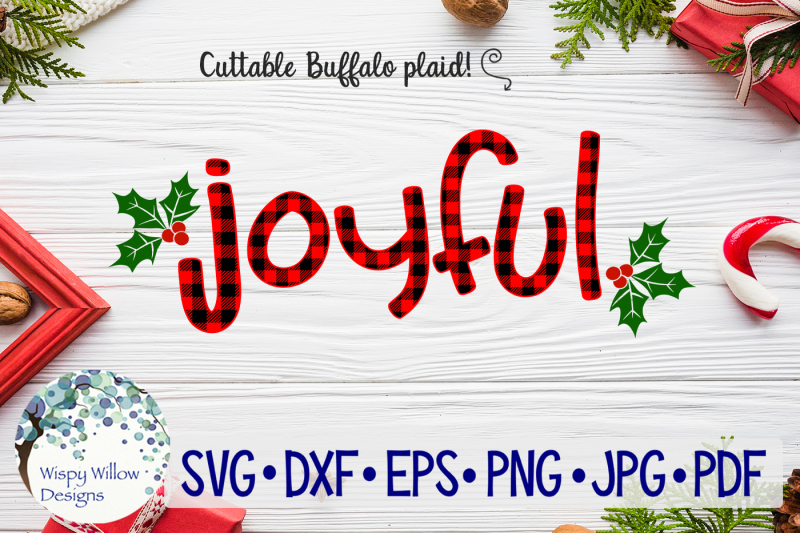 joyful-christmas-buffalo-plaid-svg