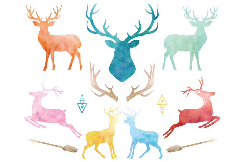 watercolor-reindeer-collections