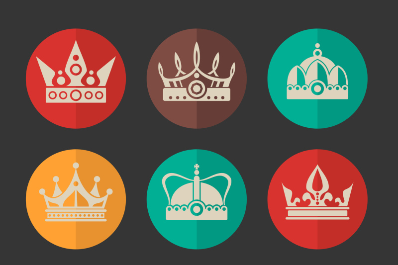 vector-royal-crowns-icons-set