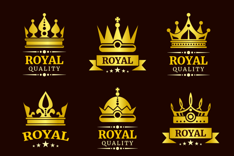 golden-royal-quality-vector-crown-logo-templates-set