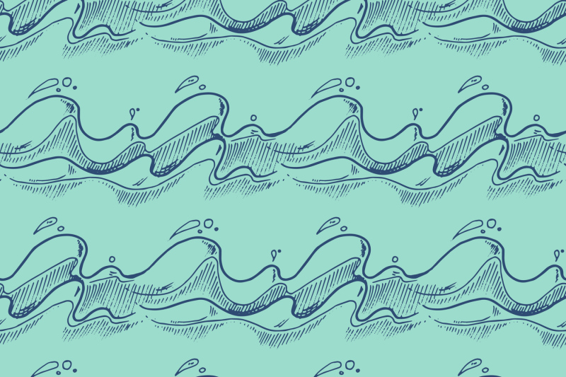 teal-and-blue-hand-drawn-waves-vector-seamless-background
