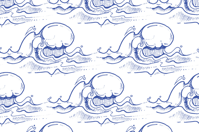 blue-hand-drawn-waves-vector-seamless-pattern