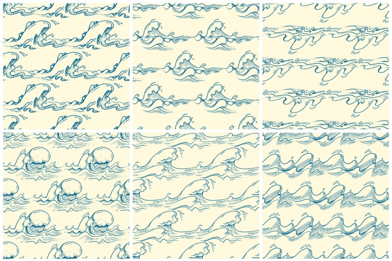 hand-drawn-waves-vector-seamless-patterns-set