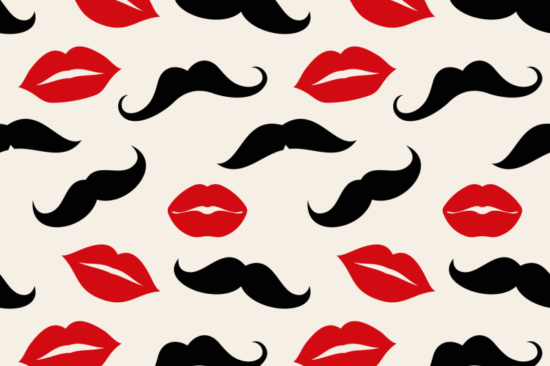 lips-and-mustaches-vector-seamless-pattern