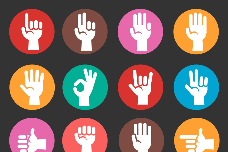 hands-gestures-colorful-vector-icons-set