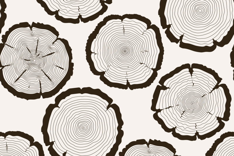 vector-tree-rings-cut-trunk-seamless-pattern