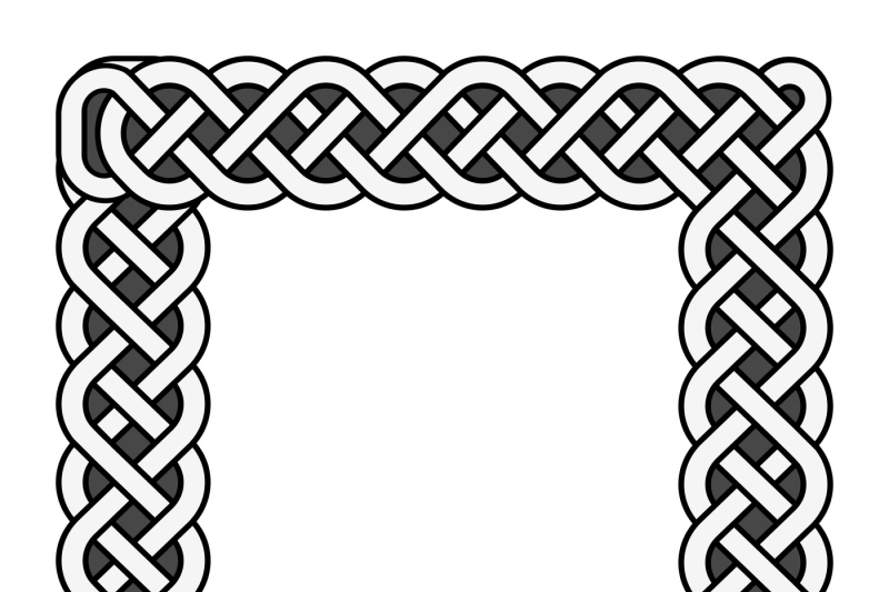 square-celtic-knots-vector-medieval-frame-in-black-and-white