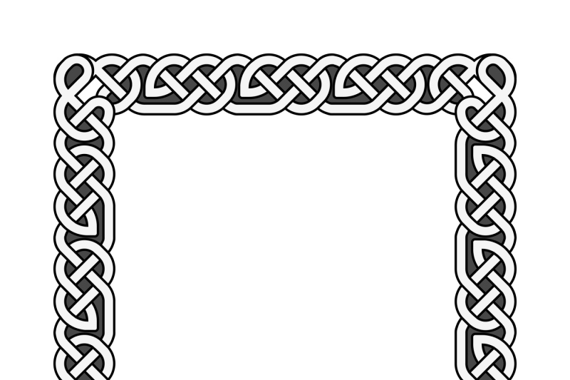 square-celtic-knots-vector-medieval-frame-in-black-and-white