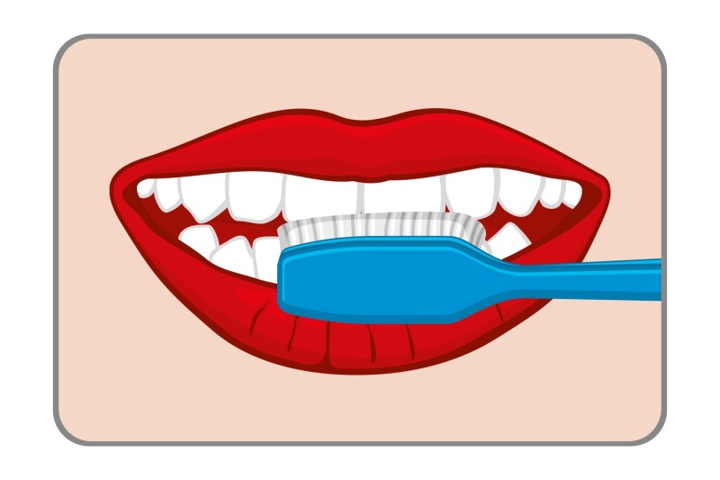 woman-brushing-her-teeth-vector-illustration