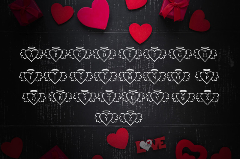 winged-heart-dingbats-font-for-valentine-day