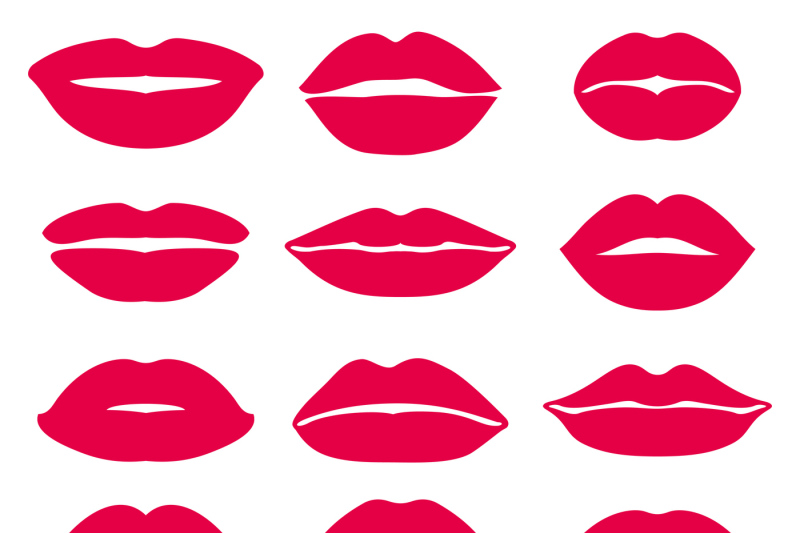 woman-lips-expression-vector-icons-set