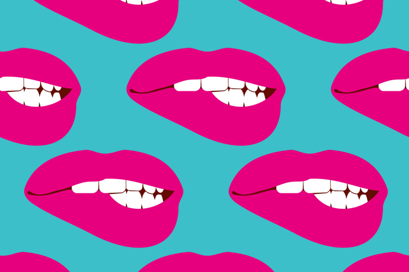 woman-biting-lip-vector-seamless-pattern