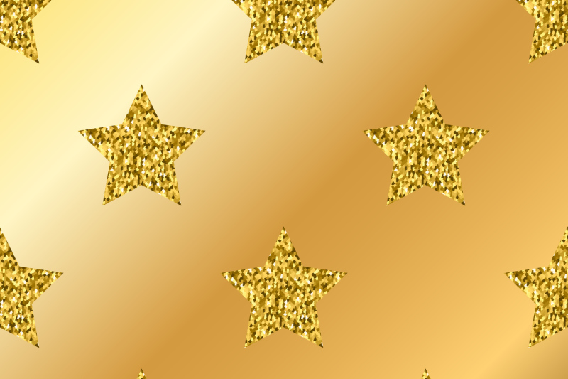 vector-golden-glitter-stars-seamless-pattern