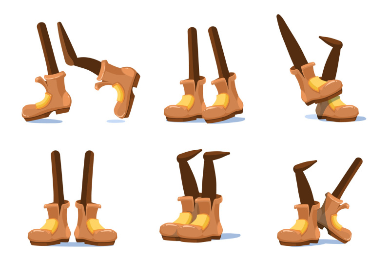 cartoon-walking-running-standing-characters-legs-with-feet-in-shoes