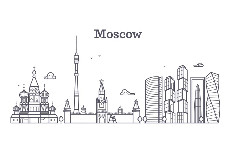 moscow-linear-russia-landmark-modern-city-skyline-vector-panorama-wi