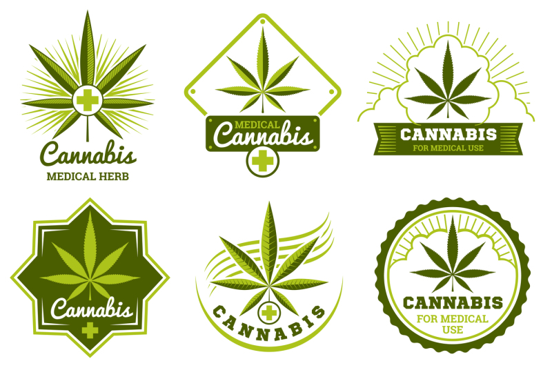 hashish-rastaman-hemp-cannabis-vector-logos-and-labels-set