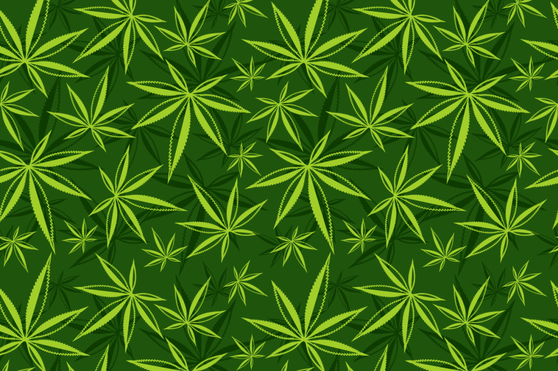 cannabis-weed-marijuana-leaves-vector-seamless-pattern