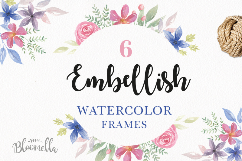 embellish-watercolor-floral-frames-borders-painted-summer-set-clipart