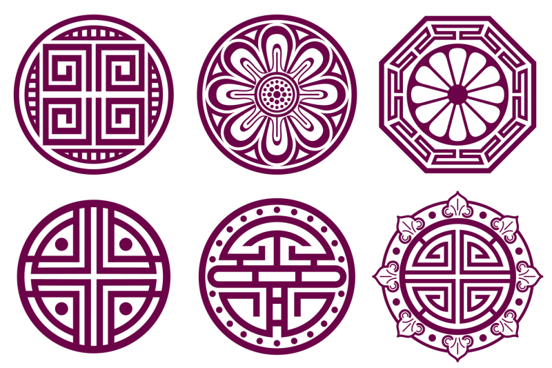 korean-ornament-asian-traditional-vector-symbols-bathroom-pattern