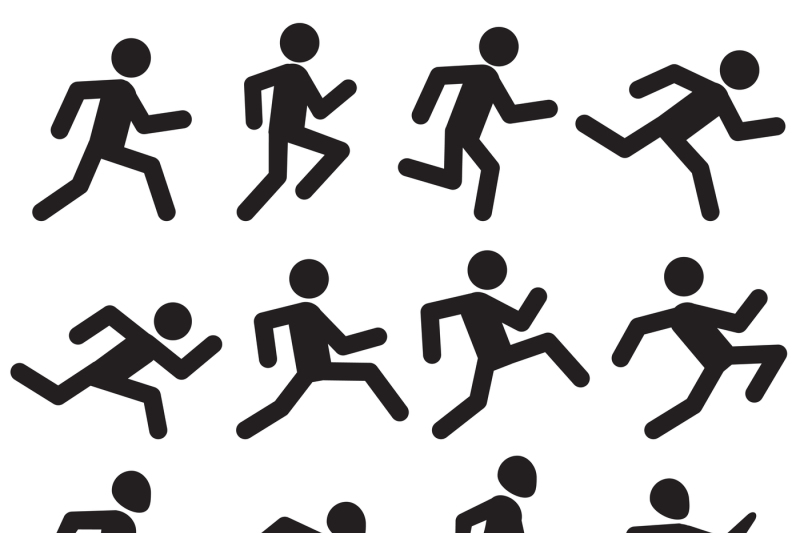 man-running-figure-black-pictograms-jogging-activity-vector-icons-iso