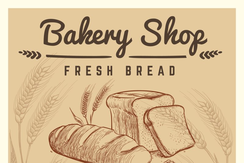 bakery-shop-vector-retro-poster-with-hand-drawn-ears-of-wheat