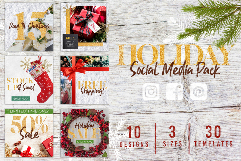 canva-christmas-holiday-social-media-pack