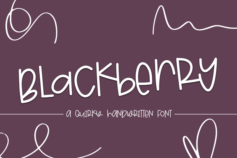 blackberry-a-quirky-handwritten-font