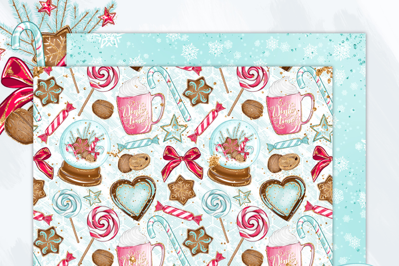 christmas-gingerbread-digital-paper-pack
