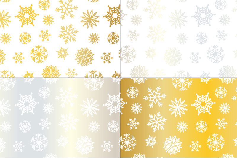 seamless-silver-amp-gold-snowflake-patterns