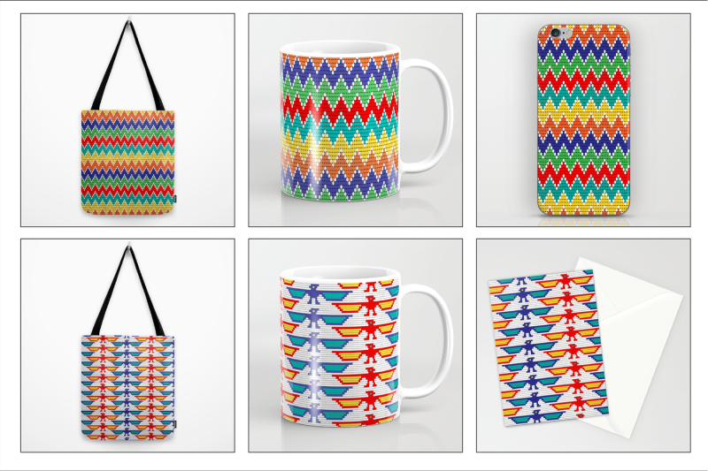 seamless-tribal-bead-patterns