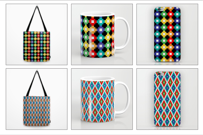 seamless-tribal-bead-patterns