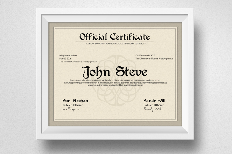 company-certificate-template