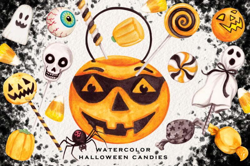 watercolor-halloween-candies-clipart