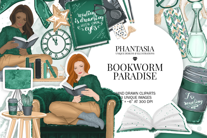 bookworm-watercolor-fashion-clipart