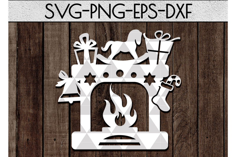 fireplace-cutting-file-christmas-decor-papercut-dxf-pdf