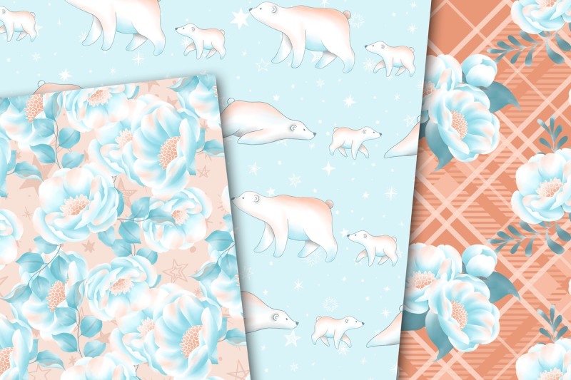 cute-polar-bear-papers