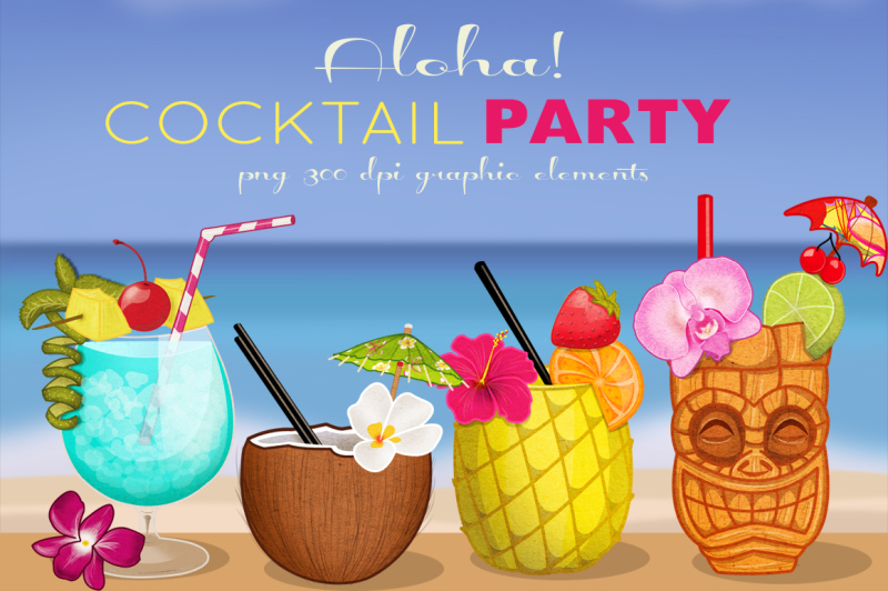 tropical-cocktail-party-elements