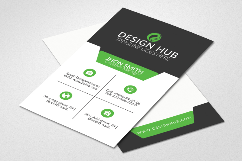 vertical-business-card-template