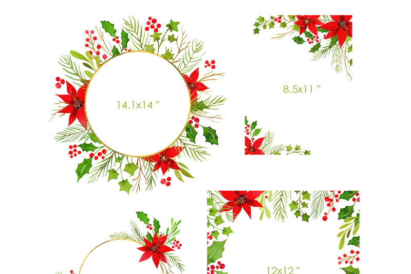 watercolor-christmas-greenery-leaves-branches-png