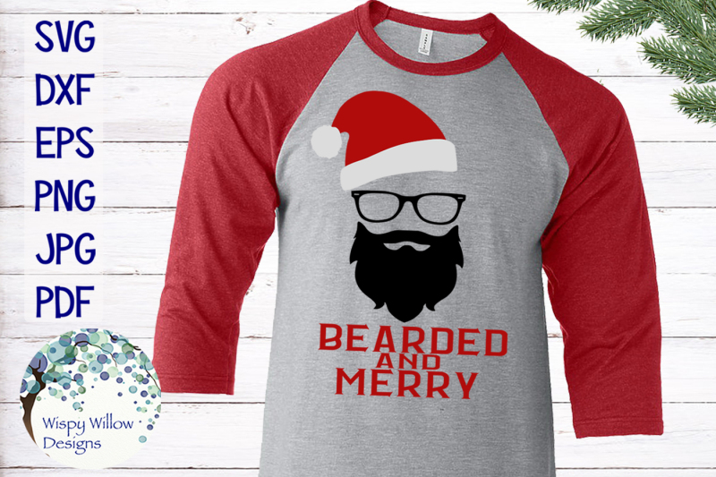 hipster-santa-bearded-and-merry-christmas-svg