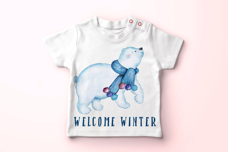 watercolor-winter-animals-polar-bears-clipart-baby-bears
