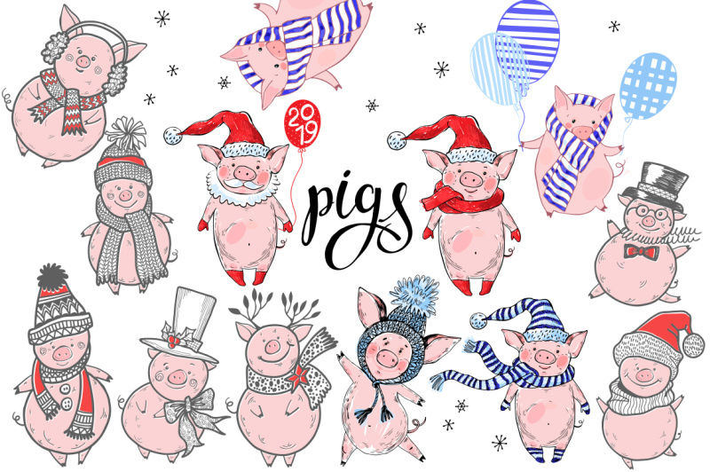 winter-pigs